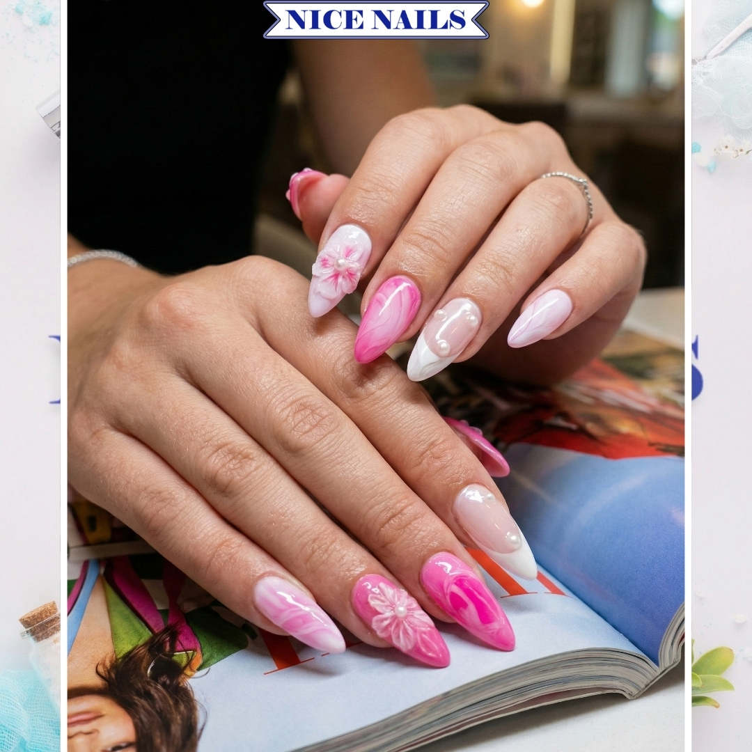 Trendy Almond Shape Spring Nails for March